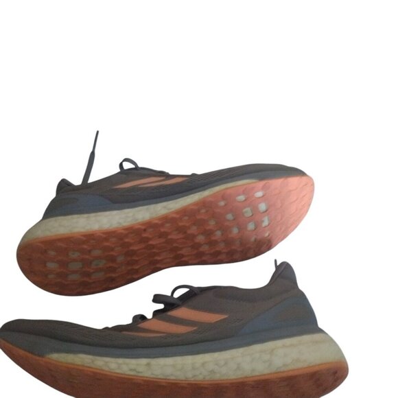 ADIDAS RESPONSE BOOST  WOMEN'S SIZE 8.5 GRAY PINK RUNNING SHOES LACE UP - Picture 5 of 6